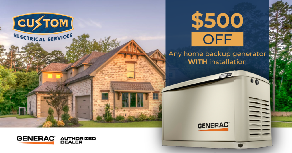 Generac Get $500 Off Any home generator with installation