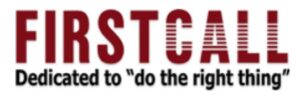 Firstcall Dedicated to do the right thing Logo