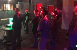 People at lazer tag events at Custom Electrical Services Iowa