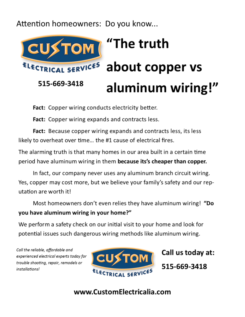 Copper vs Aluminum wiring